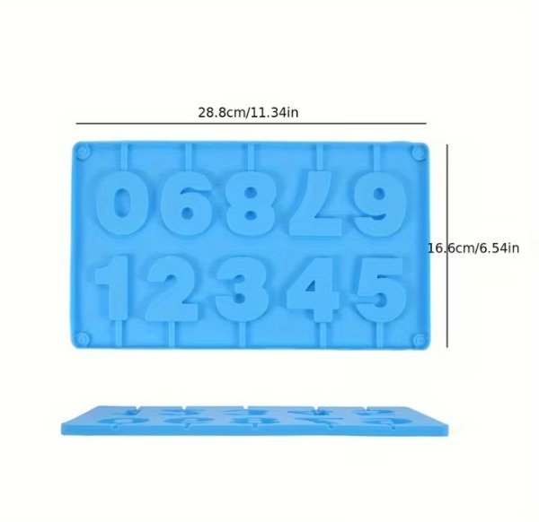 Producto - Molde silicona números lisos velas - 4