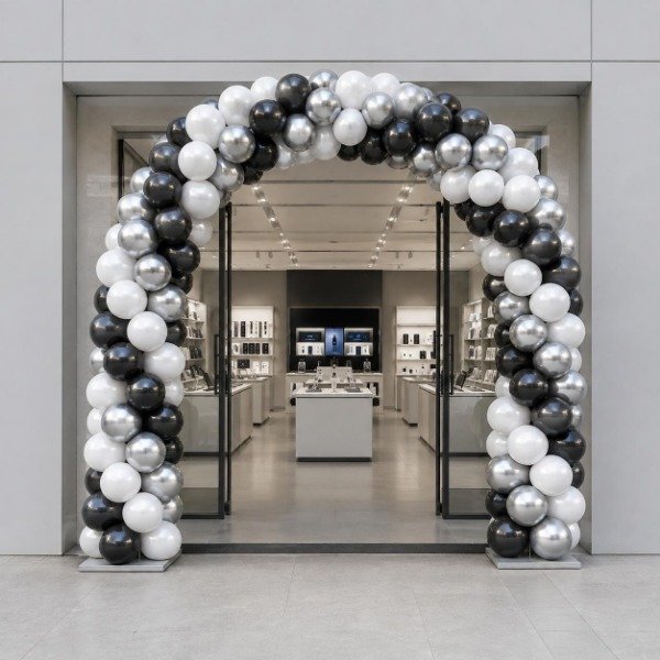 Producto - Arco clásico corporativo de globos, 6 metros - 1