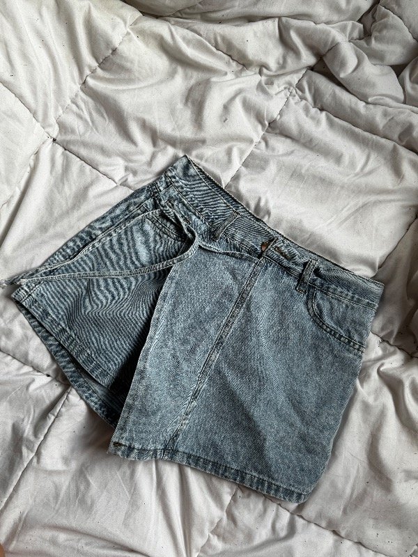 Producto - Short pollera cielo