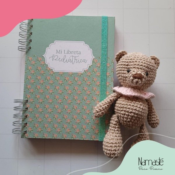 Producto - Libreta shabby chic y osita