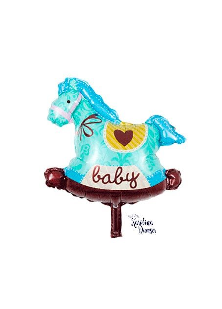Producto - Globo Caballito Baby 14" Celeste