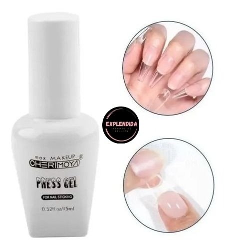 Producto - PRESS GEL LIQUIDO PARA SOFT GEL UV/LED 15ml - CHERIMOYA