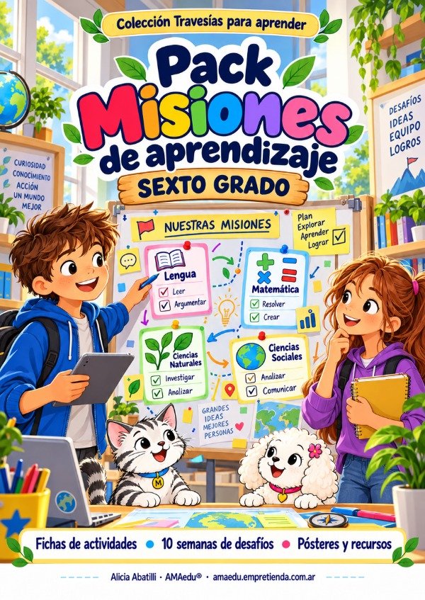 Producto - Pack MISIONES DE APRENDIZAJE (Sexto Grado)