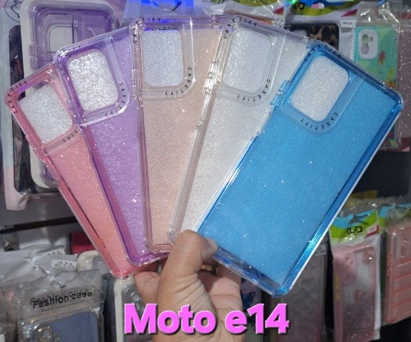 Producto - Fundas glitter reforzadas. Moto e14