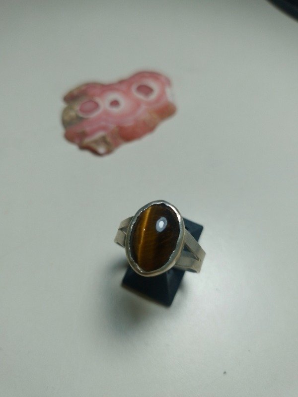 Producto - Anillo Ojo de tigre, Plata 925