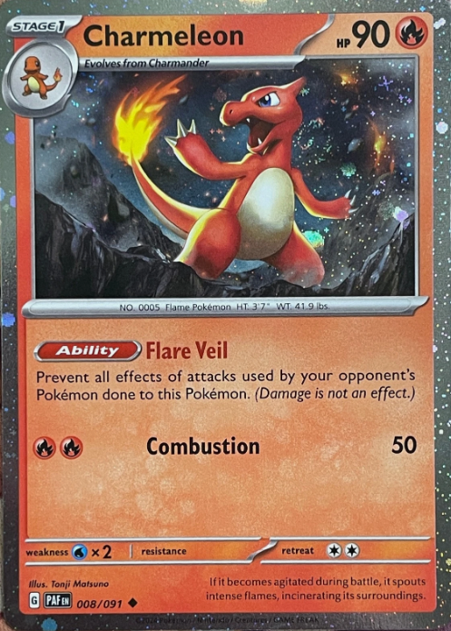 Producto - Charmeleon - 008/091 - Paldean Fates Cosmos Holo Charizard ex Special Collection