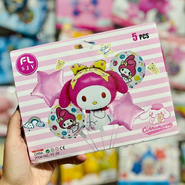 Producto - Set de globos CINNAMOROLL 5 pcs
