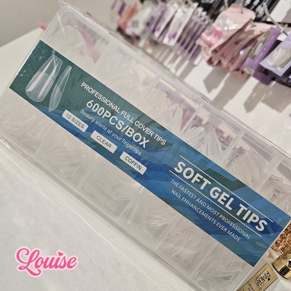 Producto - Caja Tips Soft Gel - Coffin (600 pcs)
