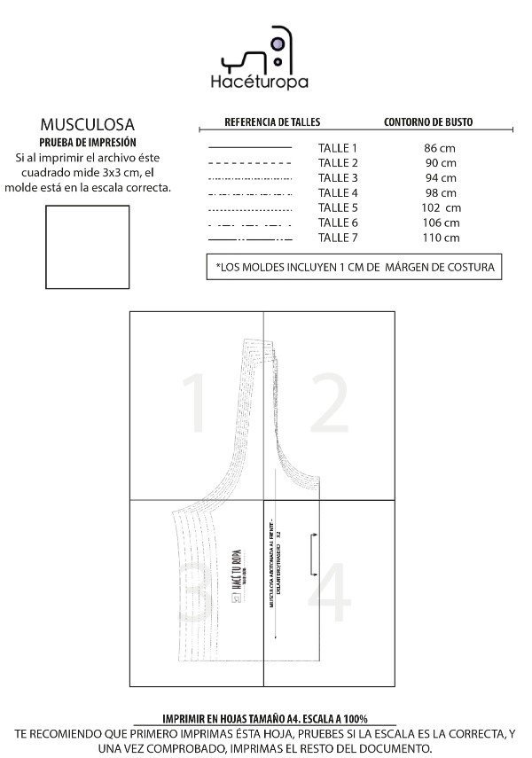 Producto - MUSCULOSA CON ABOTONADURA + VIDEO TUTORIAL - 1