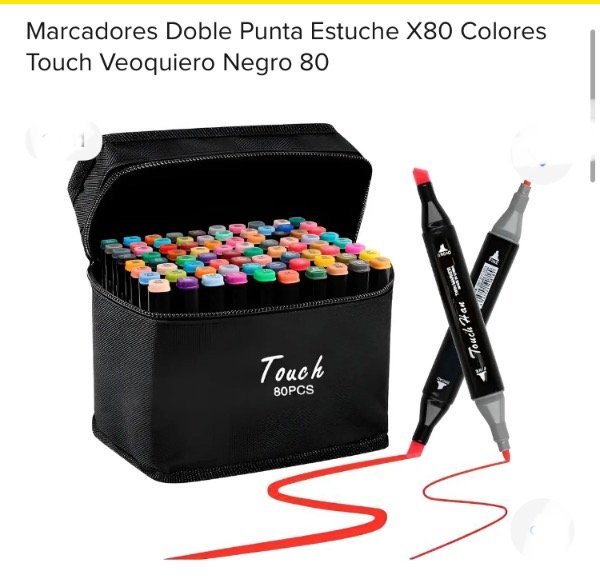 Producto - Marcadores doble punta x 80