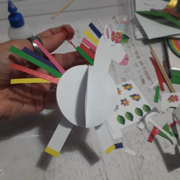 Kit Unicornio - Paper Craft - malula