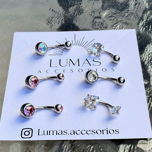 Producto - PIERCING OMBLIGO -ACERO BLANCO-