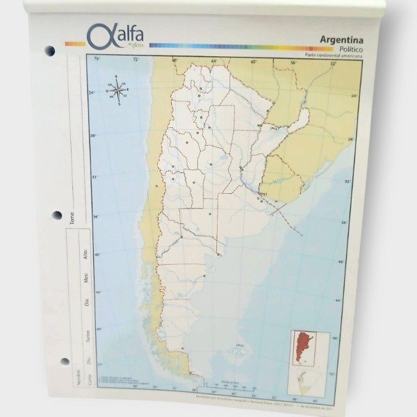 Producto - Mapa Argentina Politico