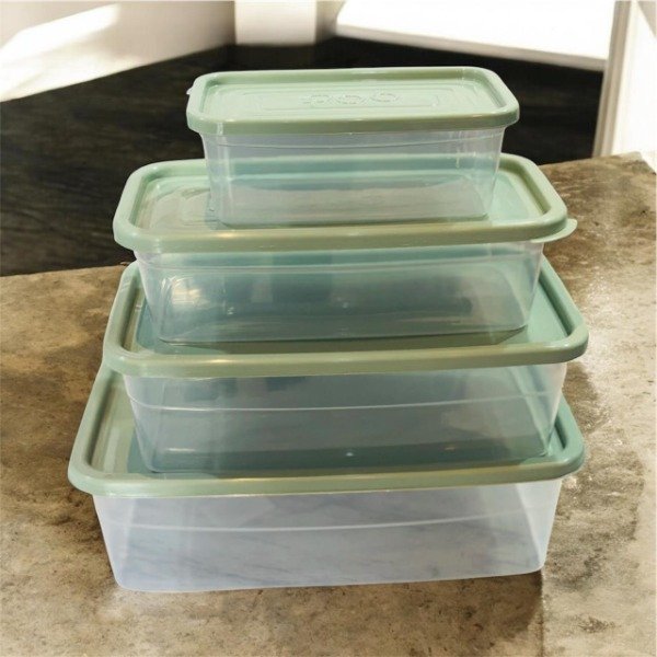 Producto - Set x 4 contenedores hermeticos rectangular