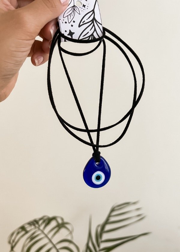 Producto - Chocker ojo turco gota cristal de murano