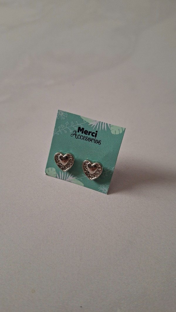 Producto - Aros de acero quirurgico corazon elsa