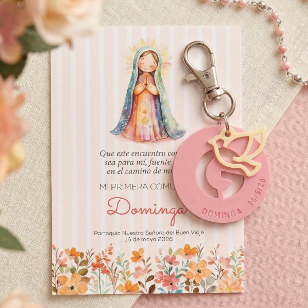 Producto - Combo Estampita + llavero x 30