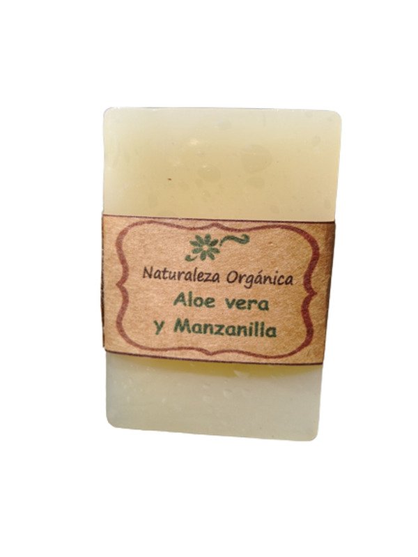 Producto - Jabón de Aloe Vera y Manzanilla - Cuidado Natural para Piel Sensible