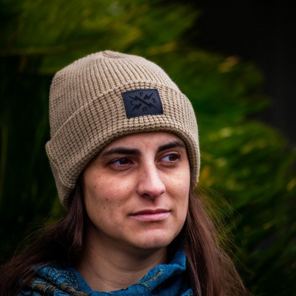 Producto - Gorro Waffle Rayo Crema