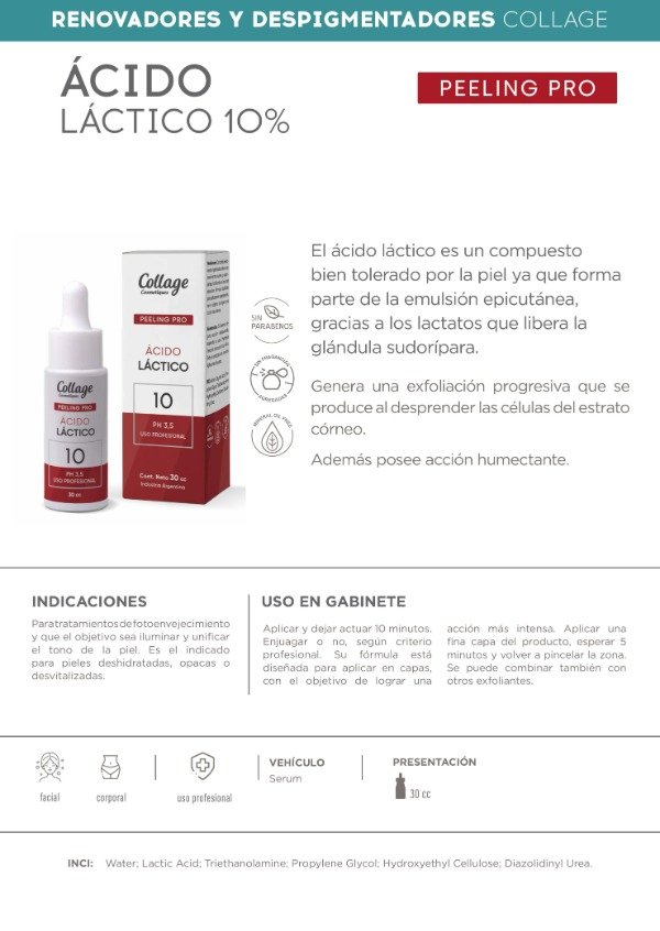Producto - Collage Peeling Acido Lactico 10 30ml