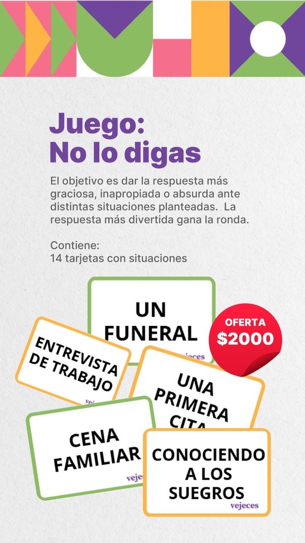 Producto - No lo digas