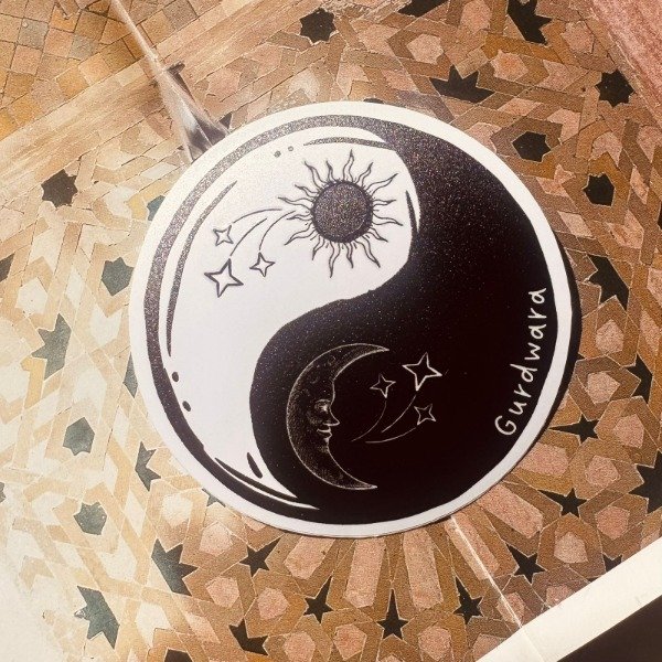 Producto - Sticker Mini Yin Yan Relieve