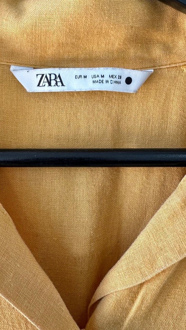 Producto - Vestido camisero de lino Zara TM - 1