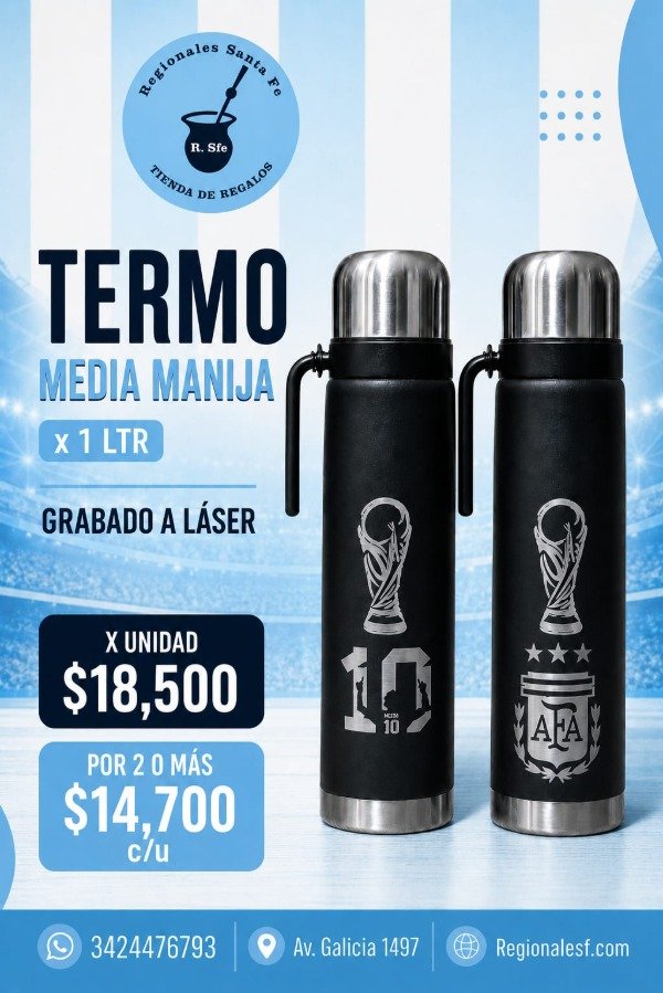 Producto - Termo 1/2 manija grabado Argentina