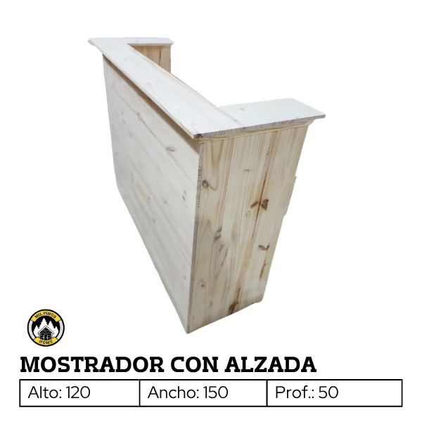 Producto - MOSTRADOR CON ALZADA - 2