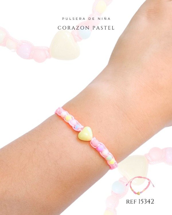 Producto - PULSERA NIÑA  CORAZON REF 15342