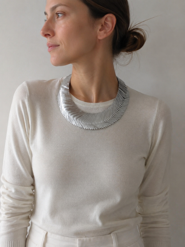 Producto - Collar Curvas Plata - 0