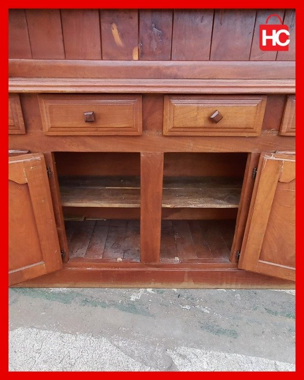 Producto - Gran bahiut modular con alzada estilo campo provenzal en algarrobo macizo - 8
