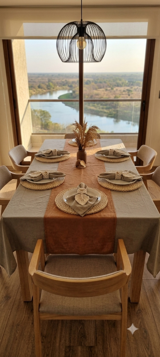 Producto - Set de mesa rectangular mini tierra contemporánea
