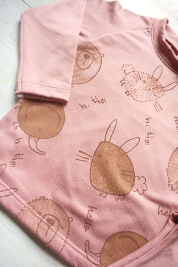 Producto - CONJUNTO PIJAMA TERMICO ROSA CONEJITOS