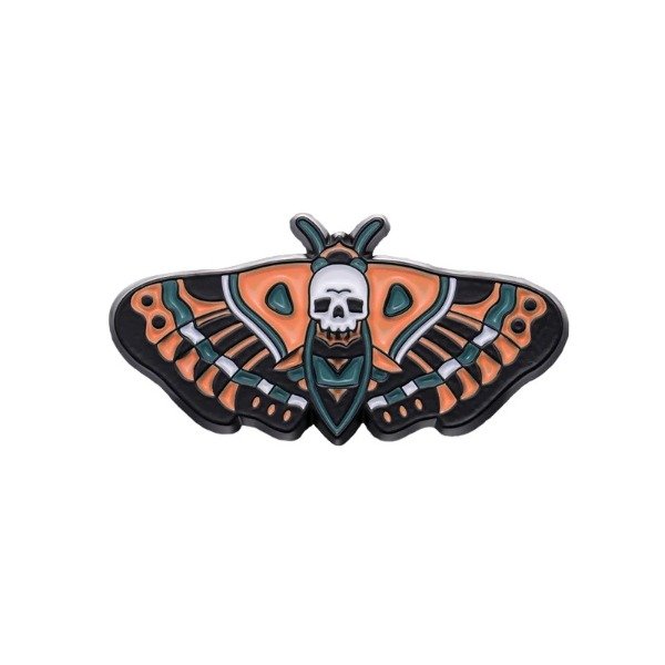 Producto - Pin polilla naranja calaverita