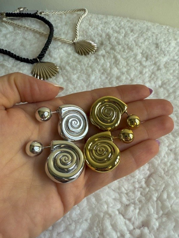 Producto - Aros Caracoles Espiral