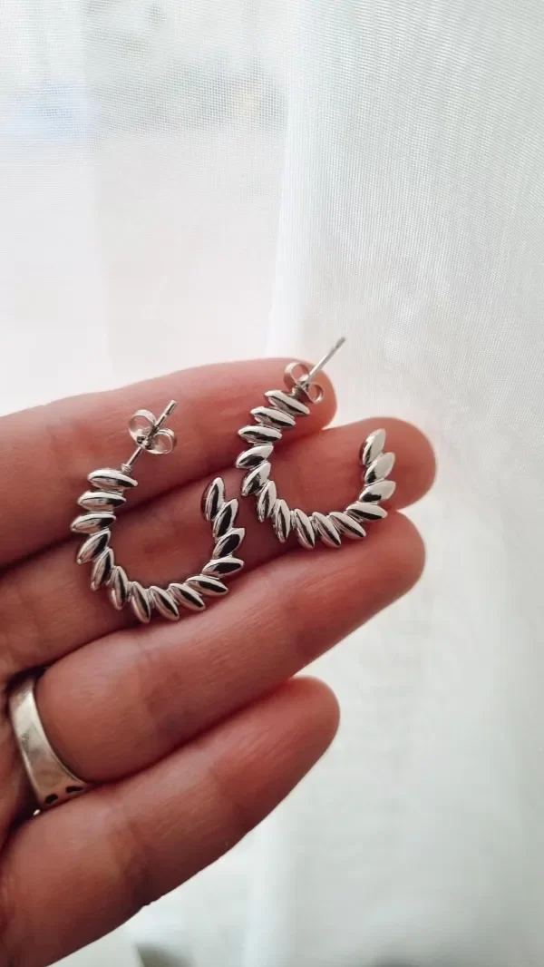 Producto - Semi argollitas AQ  tipo gotitas