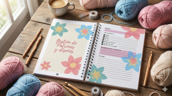 Producto - Diario del Emprendedor del Tejido - Kit Imprimible PDF para Crochet y Dos Agujas - 1