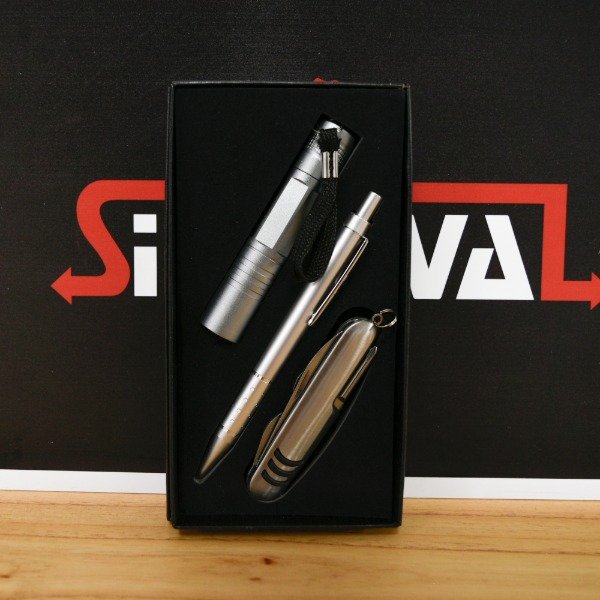 Producto - SET REGALO LINTERNA NAVAJA MULTI BOLIGRAFO RJ1427