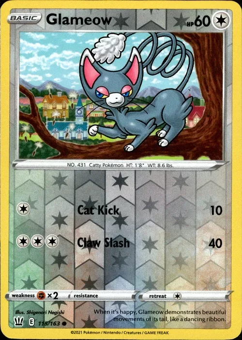 Producto - Glameow - 115/163 - Battle Styles - Reverse Holo