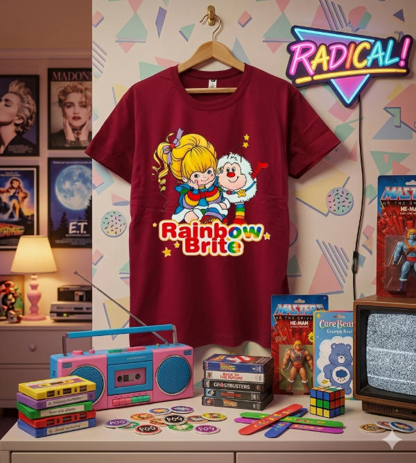 Producto - Remera Algodon Rainbow y Twinkle Bordo