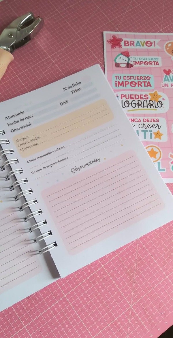 Producto - Agenda docente - Nivel Inicial - corazón de seño - 3