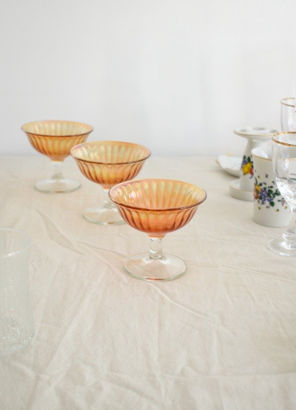 Producto - Set de cuatro copas estilo Carnival Glass - 1