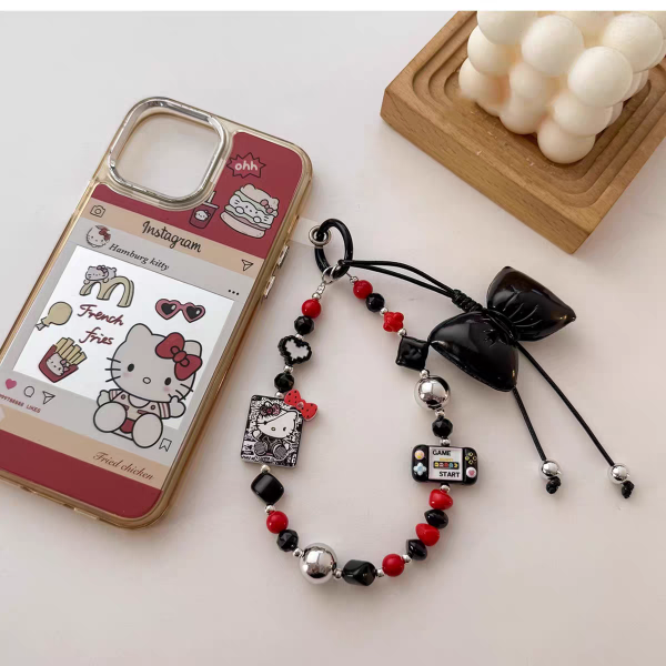 Producto - Pulsera Hello kitty moño negro