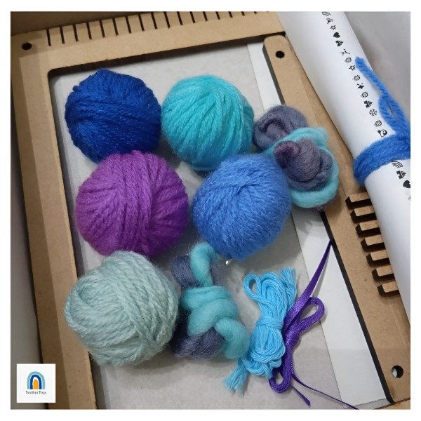 Producto - Kit Telar TAPIZ Paleta Azules