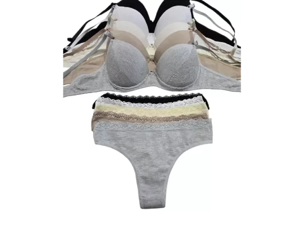 Producto - 15J/12 - Conjunto Taza Soft de Algodón c/Puntilla