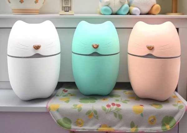 Producto - Humidificador gatito con filtro 260ml 11,6 cm