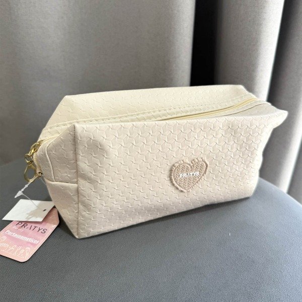 Producto - Neceser corazón crema
