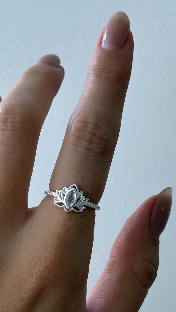 Producto - Anillo Flor de Loto 17mm P925