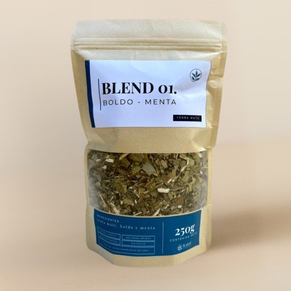 Producto - Blend 01. Yerba Mate con Boldo y Menta 250 g